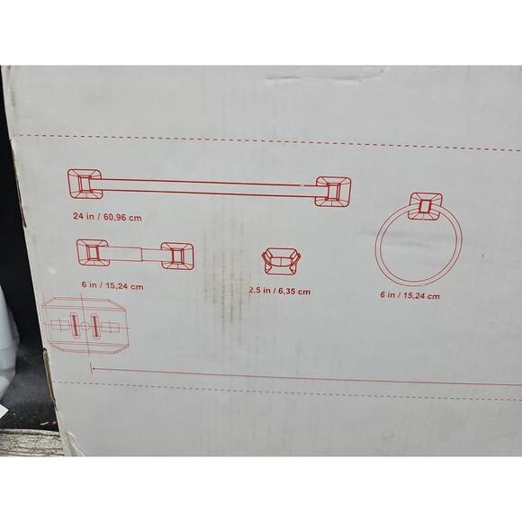 Project Source • Seton 4-Pc Bath Hardware Set • Chrome • NEW (#0198615) [E7] - Picture 7 of 11